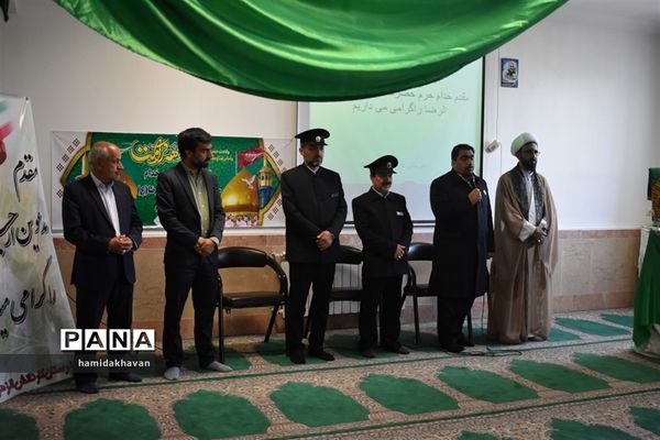 حضور خدام حرم رضوی درهنرستان کارو دانش الزهرای بهاباد