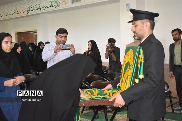حضور خدام حرم رضوی درهنرستان کارو دانش الزهرای بهاباد