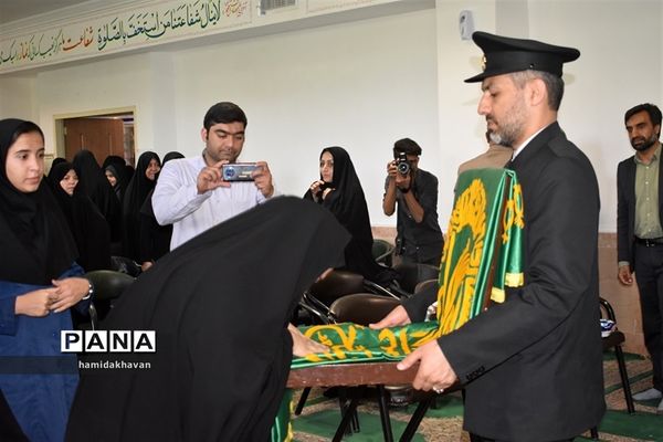 حضور خدام حرم رضوی درهنرستان کارو دانش الزهرای بهاباد