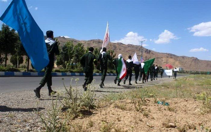 حضور کاروان هزار نفری دو امدادی عاشقان حسینی، زائران خمینی در گلپایگان