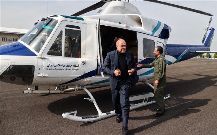 قالیباف برای حضور در بزرگداشت قیام ۱۵ خرداد وارد شهر منجیل شد