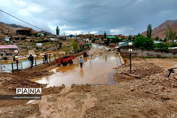 وقوع شدید سیل در برخی از روستاهای شهرستان فیروزکوه