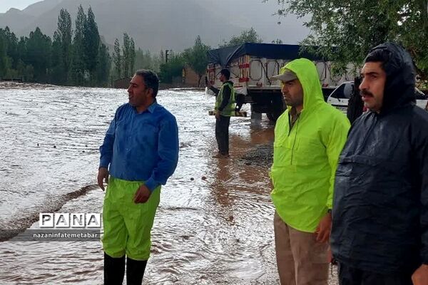 وقوع شدید سیل در برخی از روستاهای شهرستان فیروزکوه