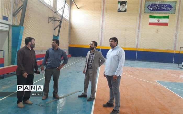 سالن ورزشی هفشجان آماده بهره‌برداری برای دانش‌آموزان است