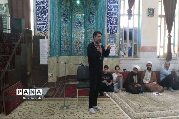 آیین خشت‌گذاری در مدرسه 14 معصوم شهرستان ورامین