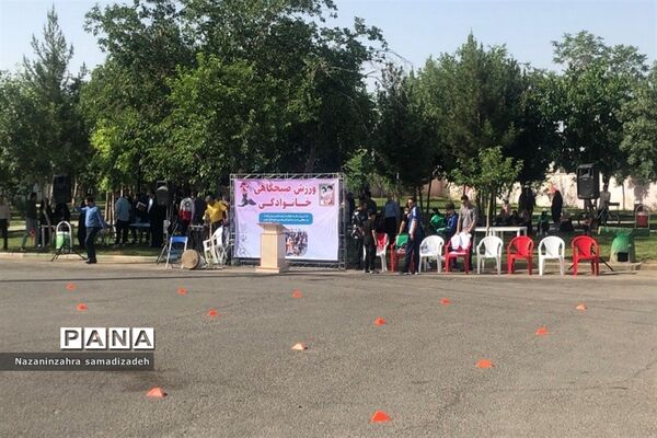 ورزش صبحگاهی خانوادگی در شهرستان‌ قرچک