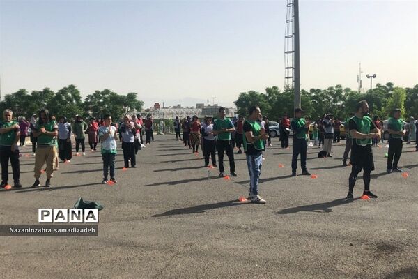ورزش صبحگاهی خانوادگی در شهرستان‌ قرچک