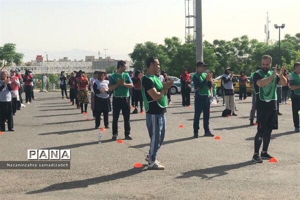ورزش صبحگاهی خانوادگی در شهرستان‌ قرچک