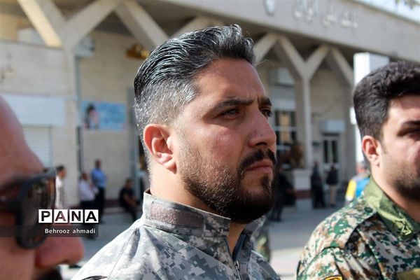 آیین تشییع شهید مدافع امنیت «سجاد امیری» در کرمانشاه