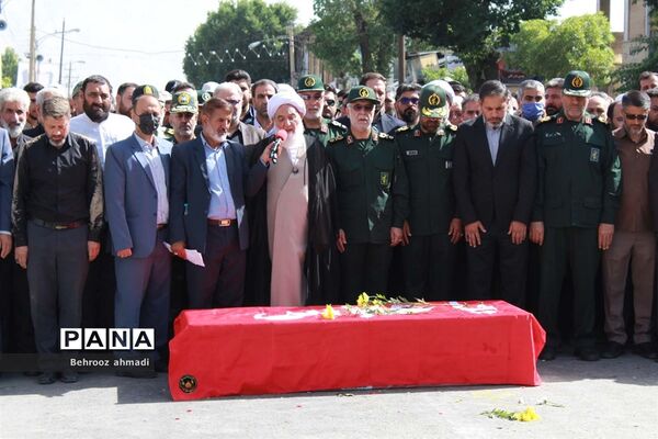 آیین تشییع شهید مدافع امنیت «سجاد امیری» در کرمانشاه