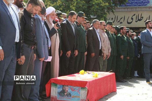 آیین تشییع شهید مدافع امنیت «سجاد امیری» در کرمانشاه