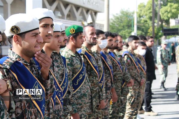 آیین تشییع شهید مدافع امنیت «سجاد امیری» در کرمانشاه