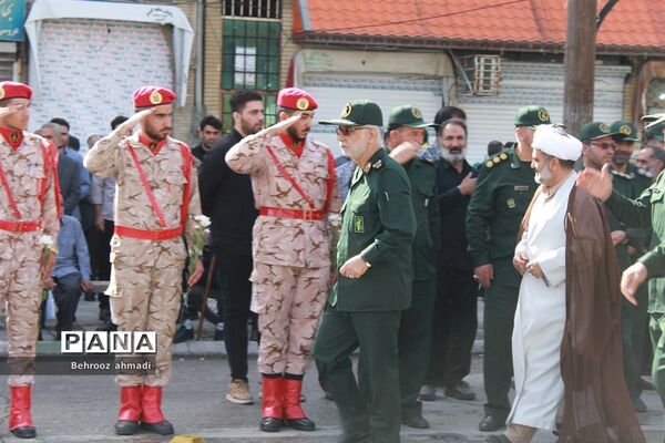 آیین تشییع شهید مدافع امنیت «سجاد امیری» در کرمانشاه