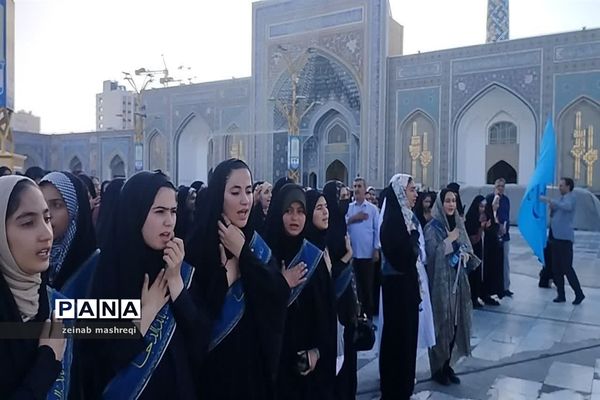 اولین روز سفر دختران زیارت اولی استان اصفهان به مشهد الرضا