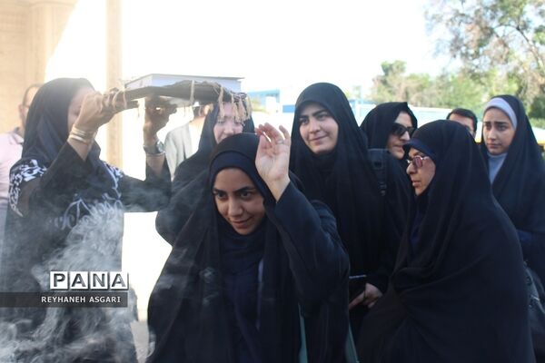 اعزام کاروان فرهنگیان شهرستان‌های تهران به مقصد مشهد مقدس جهت شرکت در رزمایش کشوری طرح «ولایت»