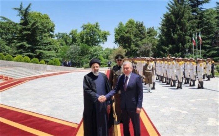 استقبال رسمی ‌رئیسی از رئیس‌جمهوری ازبکستان