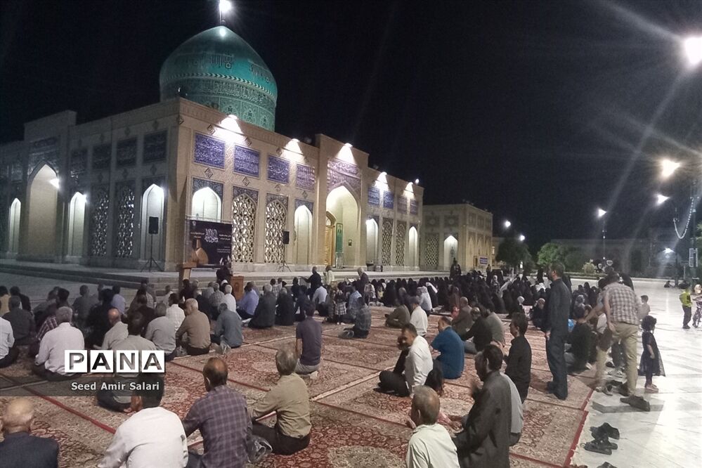 مراسم شهادت امام جواد(ع) در آرامگاه شهید‌مدرس کاشمر