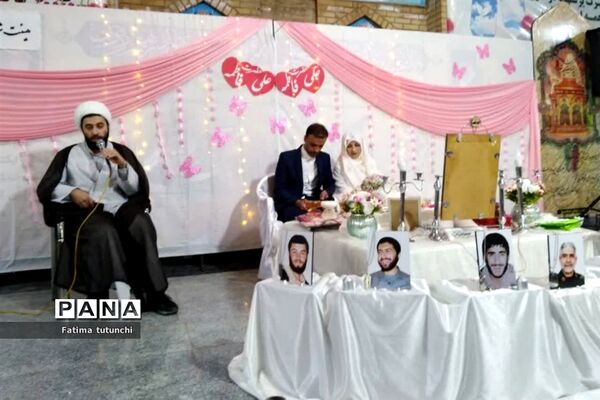 پیوند آسمانی در جوار شهدای گمنام شیراز به مناسبت سالگرد ازدواج حضرت علی(ع) وحضرت فاطمه(س)