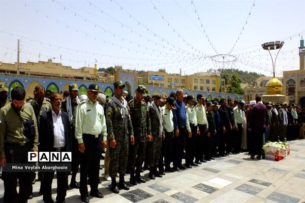مراسم تشییع و خاکسپاری پیکر شهید مدافع امنیت علی محمودی در شهرستان پیشوا