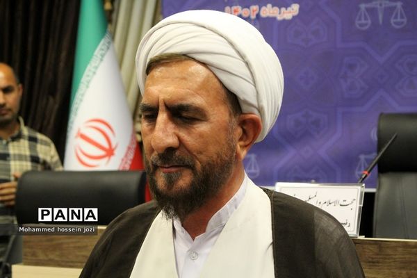 نشست خبری رئیس کل دادگستری و مسئولان قضایی استان قم