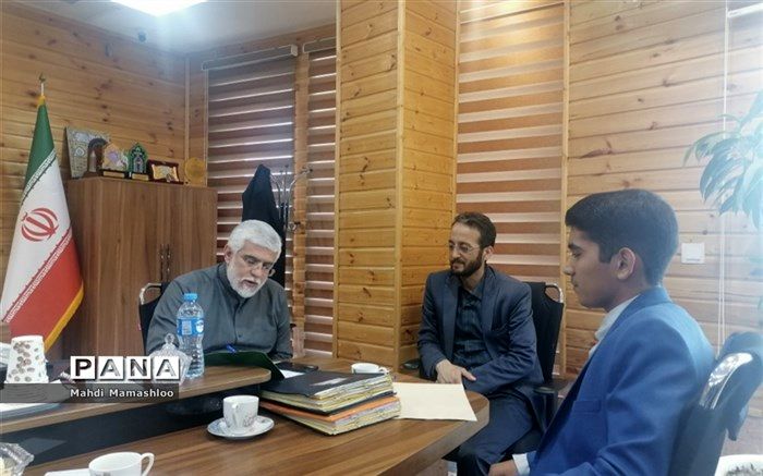 ‎استاندار گلستان، میزبان نماینده دانش‌آموزان گلستانی شد