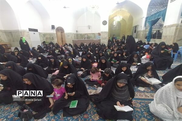 برگزاری مراسم معنوی دعای عرفه در آستان امام‌زاده عبدالله بافق
