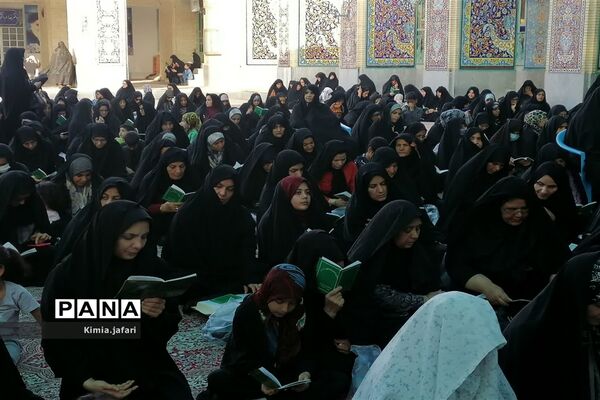 برگزاری مراسم معنوی دعای عرفه در آستان امام‌زاده عبدالله بافق