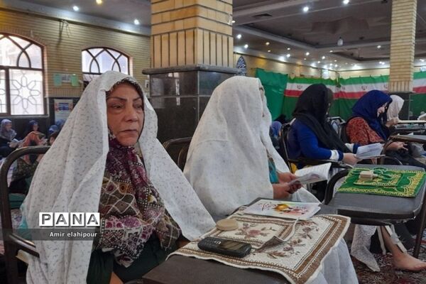 برگزاری مراسم دعای عرفه در مصلی صاحب‌الزمان شهرستان بهارستان