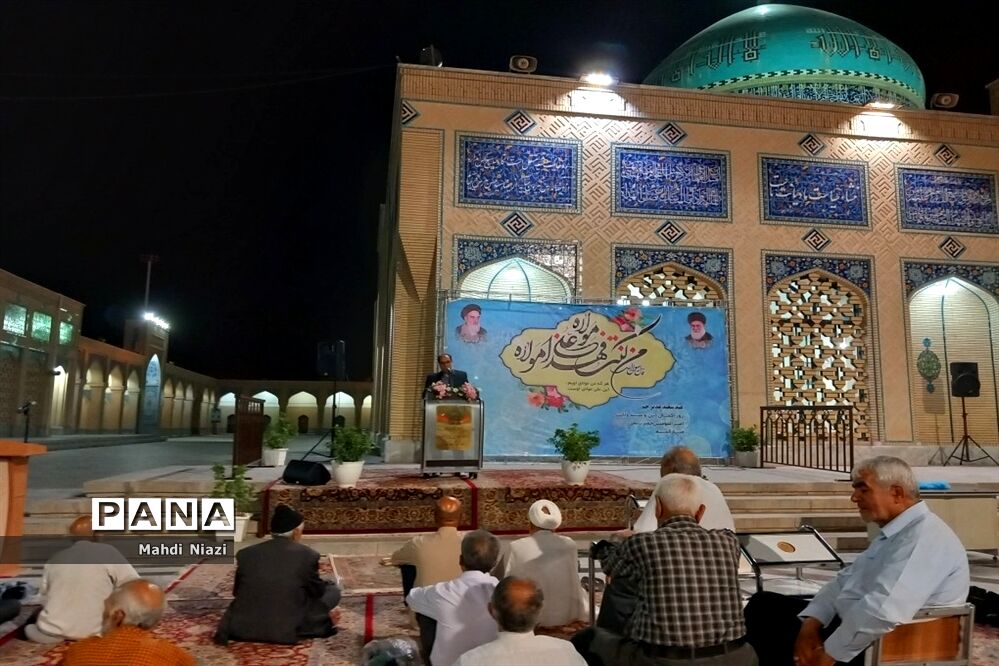 محفل ادبی مژده رحمت در آرامگاه شهید‌مدرس کاشمر