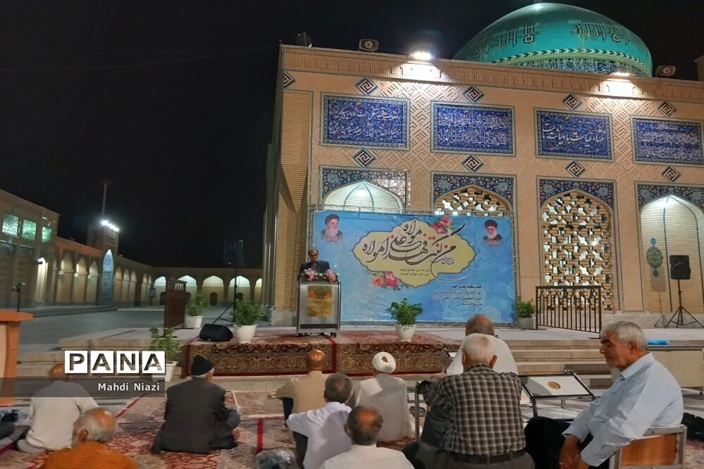 محفل ادبی مژده رحمت در آرامگاه شهید‌مدرس کاشمر