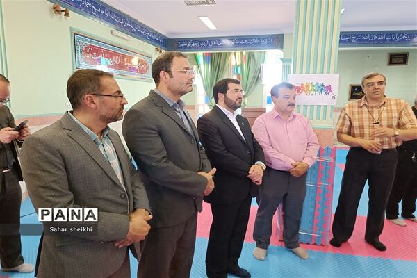 افتتاح زمین چمن مصنوعی و سالن هاپکیدو در دبیرستان علامه حلی ملارد