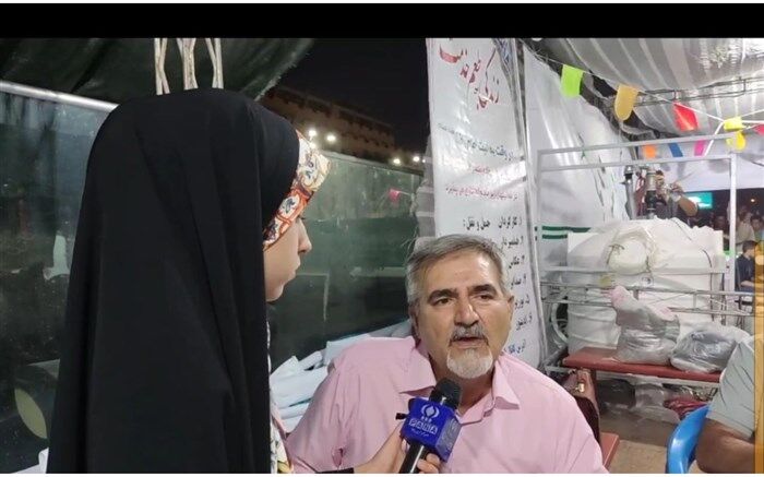 برپایی موکب انصار و رضا در چهارباغ اصفهان/فیلم