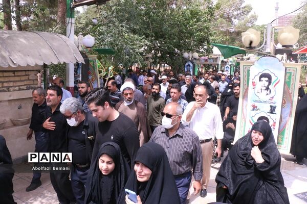 تشییع و خاکسپاری پیکر جانباز شهید «زنجانی» در قم