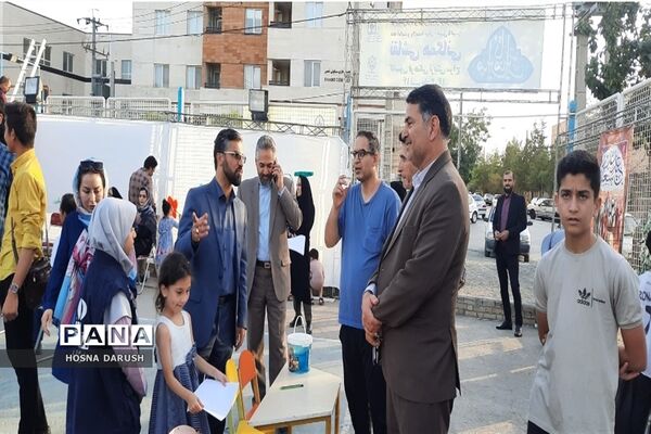 نقاشی همگانی امین تا امیر کانون سراج ناحیه۷ مشهد