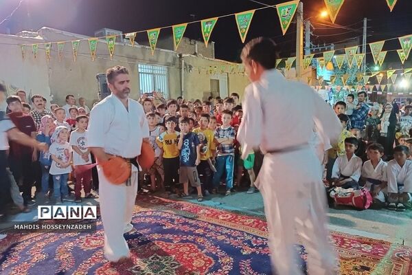 مراسم جشن خیابانی شب عید غدیر در مسجد امام حسن مجتبی(ع)
