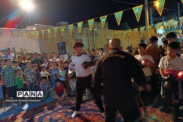 مراسم جشن خیابانی شب عید غدیر در مسجد امام حسن مجتبی(ع)