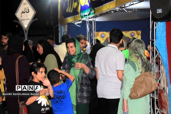 برپایی موکب‌ پسران نوجوان مسجد سیدالشهدا شهرک مطهری در جشن عید غدیر