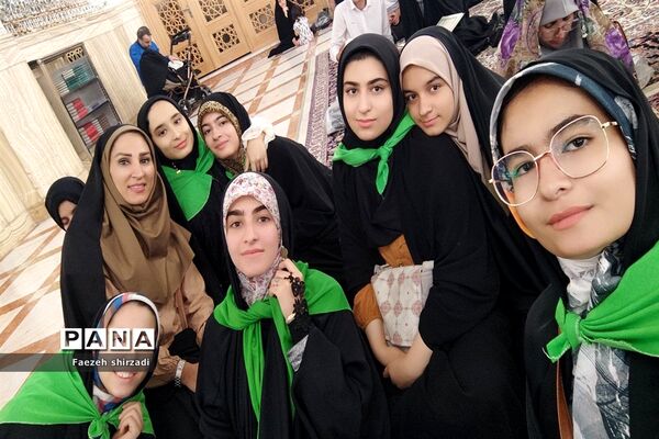 تشرف دانش‌آموزان زیارت اولی دختر کرمانشاه به حرم مطهر رضوی