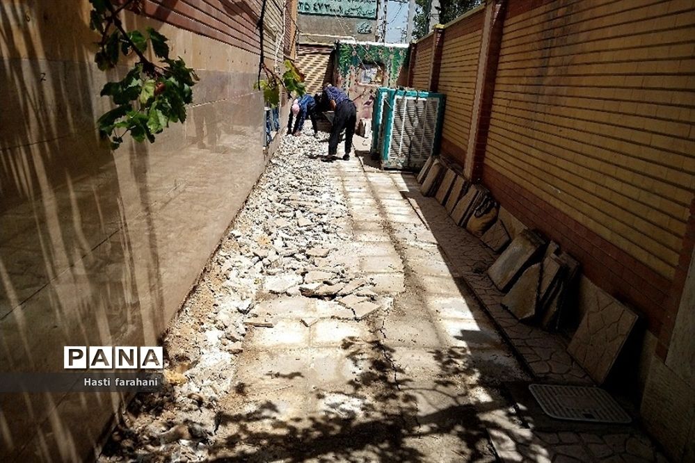 بازسازی مدرسه امام‌حسن‌مجتبی(ع) و گل‌نرگس شهرستان‌قرچک