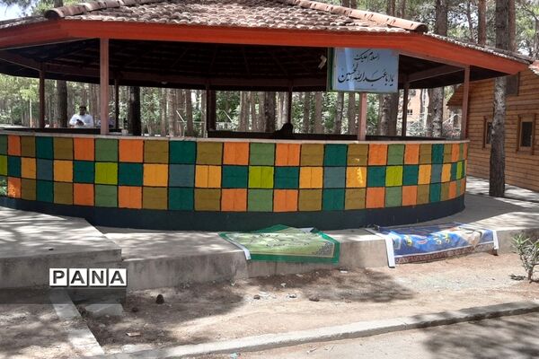 رنگ‌آمیزی اردوگاه استانی شهید بهشتی اصفهان  توسط دانش‌آموزان هنرمند