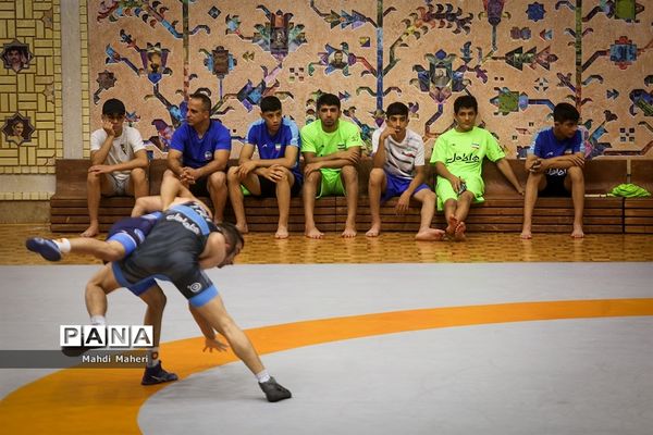 تمرین تیم ملی کشتی فرنگی نوجوانان و بزرگسالان