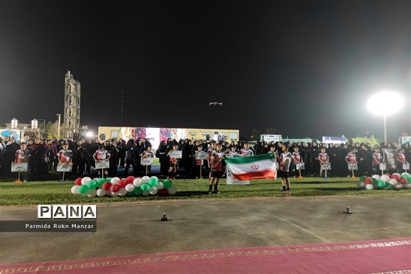 آیین افتتاحیه مسابقات ورزشی بانوان فرهنگی کشور در شیراز