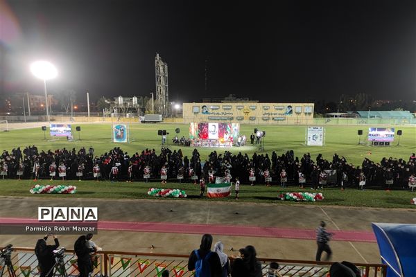 آیین افتتاحیه مسابقات ورزشی بانوان فرهنگی کشور در شیراز