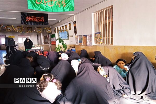 برگزاری مراسم سوگواری امام حسین(ع) در دبستان بوستان