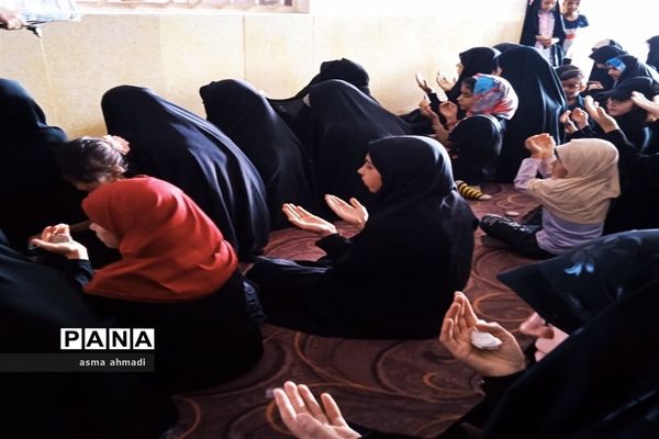 برگزاری مراسم سوگواری امام حسین(ع) در دبستان بوستان