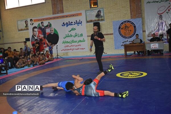 برگزاری مسابقات کشتی چند‌جانبه بین استانی  جام شهید قاسم سلیمانی در بهاباد