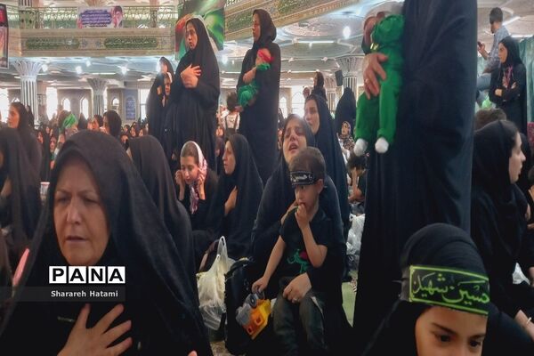 برگزاری مراسم شیرخوارگان حسینی در شهرستان‌قدس
