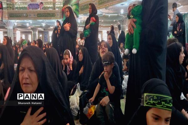 برگزاری مراسم شیرخوارگان حسینی در شهرستان‌قدس