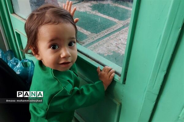 اجتماع شیرخوارگان حسینی در مصلی نماز جمعه شهرستان‌قرچک