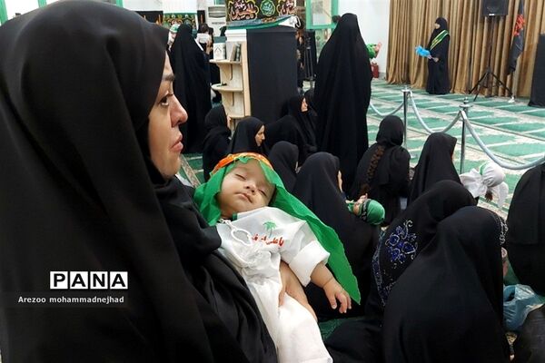 اجتماع شیرخوارگان حسینی در مصلی نماز جمعه شهرستان‌قرچک